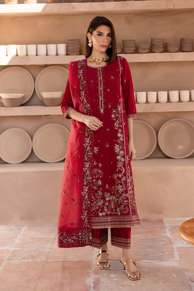 Batik | Ophelia Luxury Pret | Irtaza-Brand:Batik-Type:Ladies Clothes-Red-Lawn-House of Maryam- Buy in UK, USA