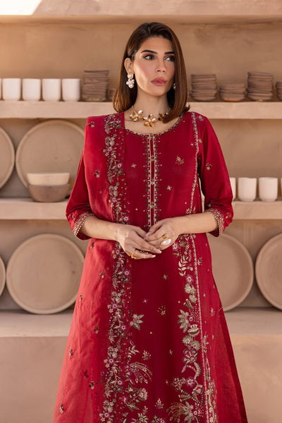 Batik | Ophelia Luxury Pret | Irtaza-Brand:Batik-Type:Ladies Clothes-Red-Lawn-House of Maryam- Buy in UK, USA