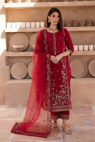 Batik | Ophelia Luxury Pret | Irtaza-Brand:Batik-Type:Ladies Clothes-Red-Lawn-House of Maryam- Buy in UK, USA