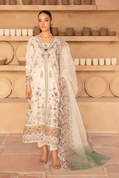 Batik | Ophelia Luxury Pret | Mayhul-Brand:Batik-Type:Ladies Clothes-Off White-Pima Lawn-House of Maryam- Buy in UK, USA