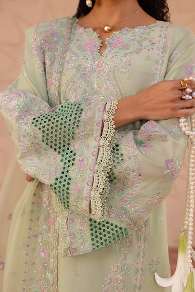 Batik | Ophelia Luxury Pret | Meeral Green-Brand:Batik-Type:Ladies Clothes-Pastel Mint-Pima Lawn-House of Maryam- Buy in UK, USA