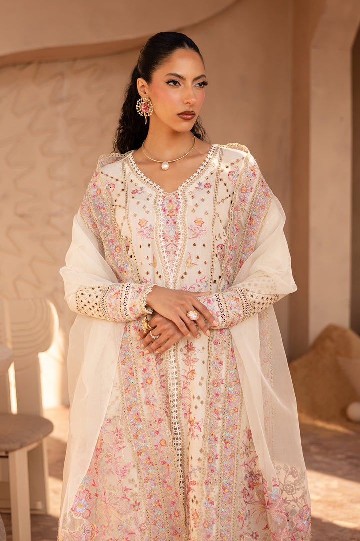 Batik | Ophelia Luxury Pret | Munaza-Brand:Batik-Type:Ladies Clothes-Off White-Pima Lawn-House of Maryam- Buy in UK, USA