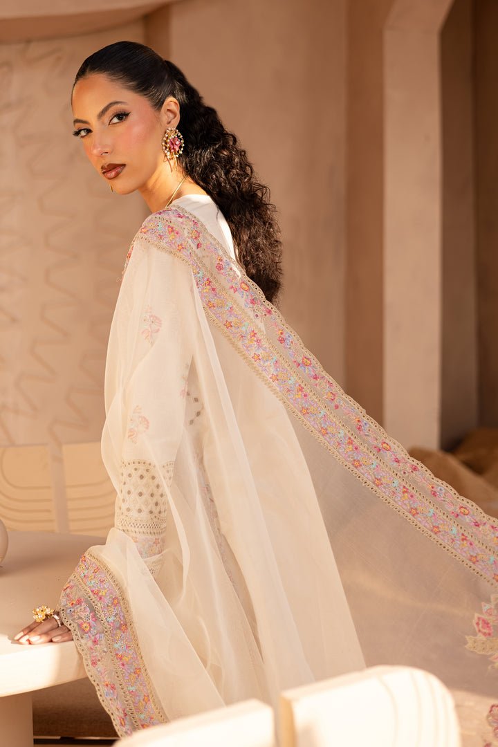 Batik | Ophelia Luxury Pret | Munaza-Brand:Batik-Type:Ladies Clothes-Off White-Pima Lawn-House of Maryam- Buy in UK, USA