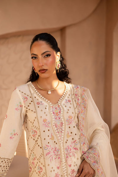 Batik | Ophelia Luxury Pret | Munaza-Brand:Batik-Type:Ladies Clothes-Off White-Pima Lawn-House of Maryam- Buy in UK, USA