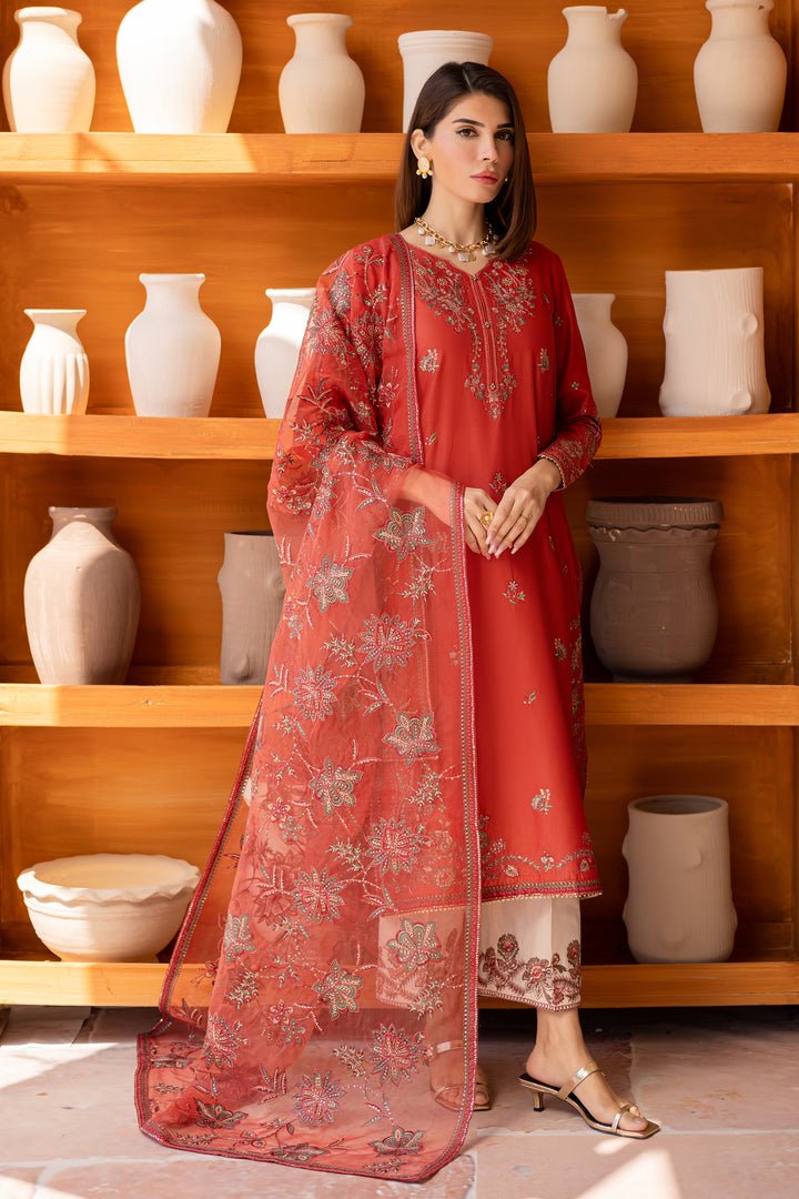 Batik | Ophelia Luxury Pret | Oran-Brand:Batik-Type:Ladies Clothes-Pinkish Orange-Lawn-House of Maryam- Buy in UK, USA