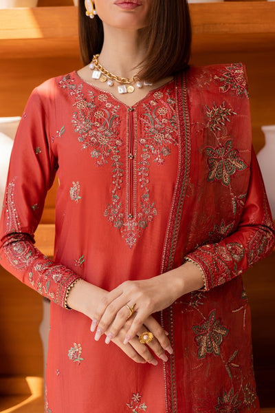 Batik | Ophelia Luxury Pret | Oran-Brand:Batik-Type:Ladies Clothes-Pinkish Orange-Lawn-House of Maryam- Buy in UK, USA