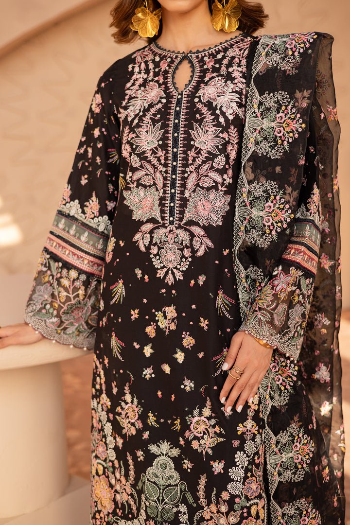 Batik | Ophelia Luxury Pret | Raayah-Brand:Batik-Type:Ladies Clothes-Black-Pima Lawn-House of Maryam- Buy in UK, USA