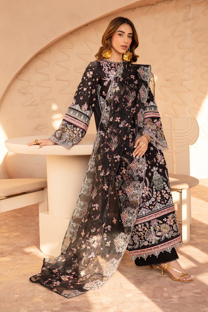 Batik | Ophelia Luxury Pret | Raayah-Brand:Batik-Type:Ladies Clothes-Black-Pima Lawn-House of Maryam- Buy in UK, USA