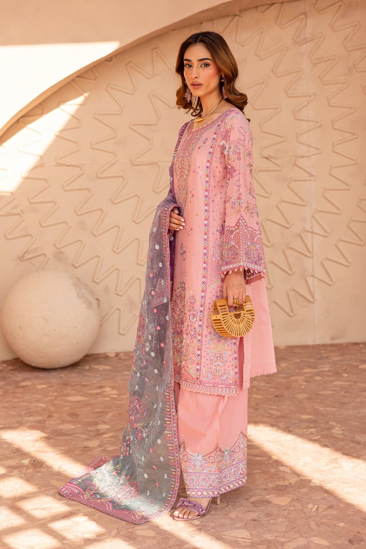 Batik | Ophelia Luxury Pret | Reem Coral-Brand:Batik-Type:Ladies Clothes-Salmon Pink-Pima Lawn-House of Maryam- Buy in UK, USA