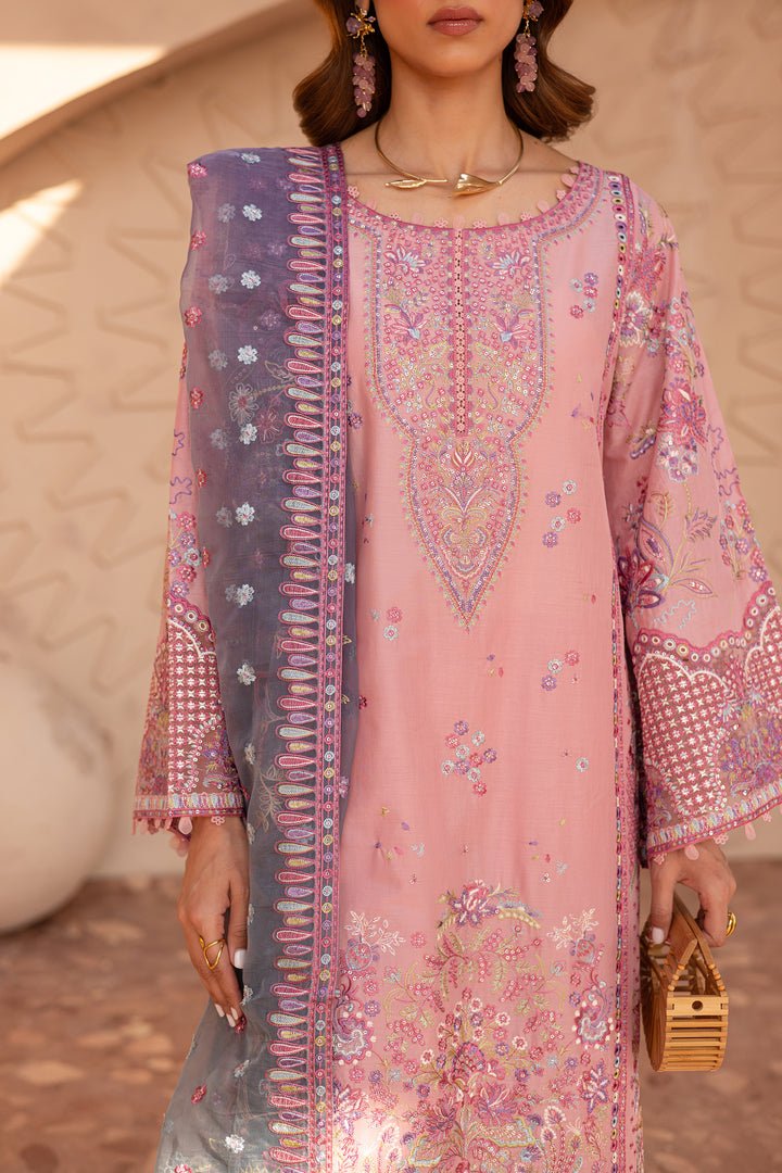Batik | Ophelia Luxury Pret | Reem Coral-Brand:Batik-Type:Ladies Clothes-Salmon Pink-Pima Lawn-House of Maryam- Buy in UK, USA
