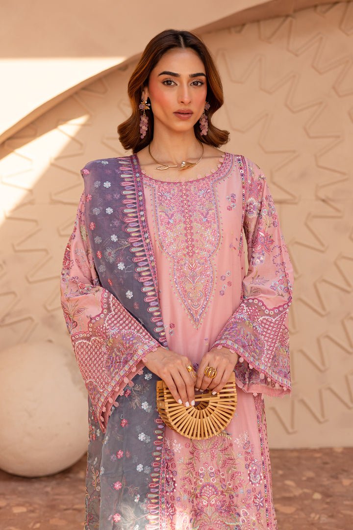 Batik | Ophelia Luxury Pret | Reem Coral-Brand:Batik-Type:Ladies Clothes-Salmon Pink-Pima Lawn-House of Maryam- Buy in UK, USA