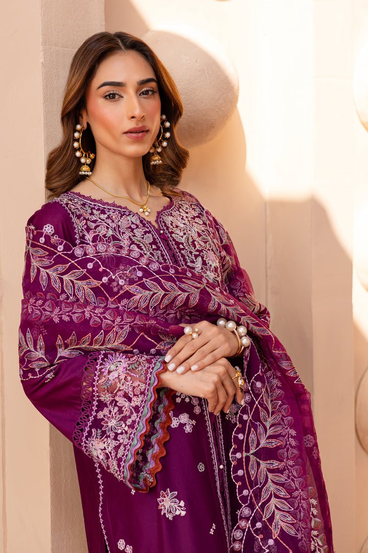 Batik | Ophelia Luxury Pret | Roop-Brand:Batik-Type:Ladies Clothes-Magenta-Pima Lawn-House of Maryam- Buy in UK, USA