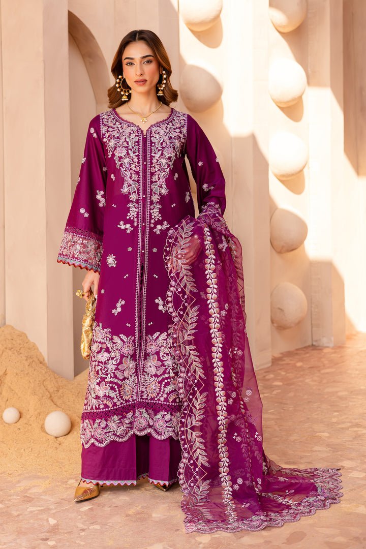 Batik | Ophelia Luxury Pret | Roop-Brand:Batik-Type:Ladies Clothes-Magenta-Pima Lawn-House of Maryam- Buy in UK, USA