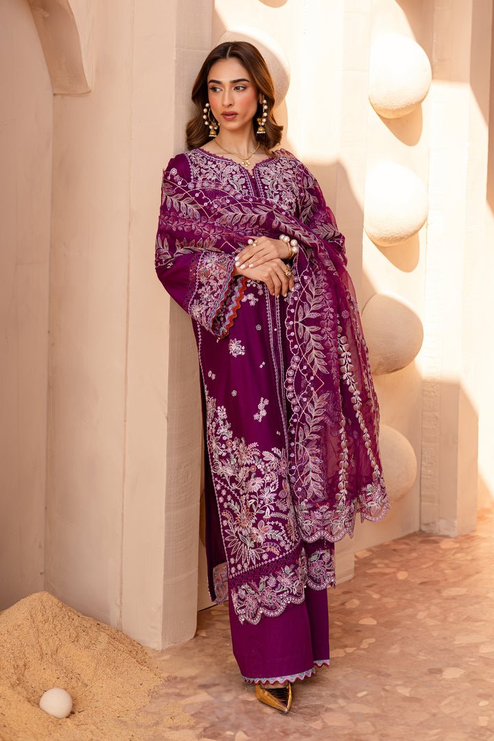 Batik | Ophelia Luxury Pret | Roop-Brand:Batik-Type:Ladies Clothes-Magenta-Pima Lawn-House of Maryam- Buy in UK, USA