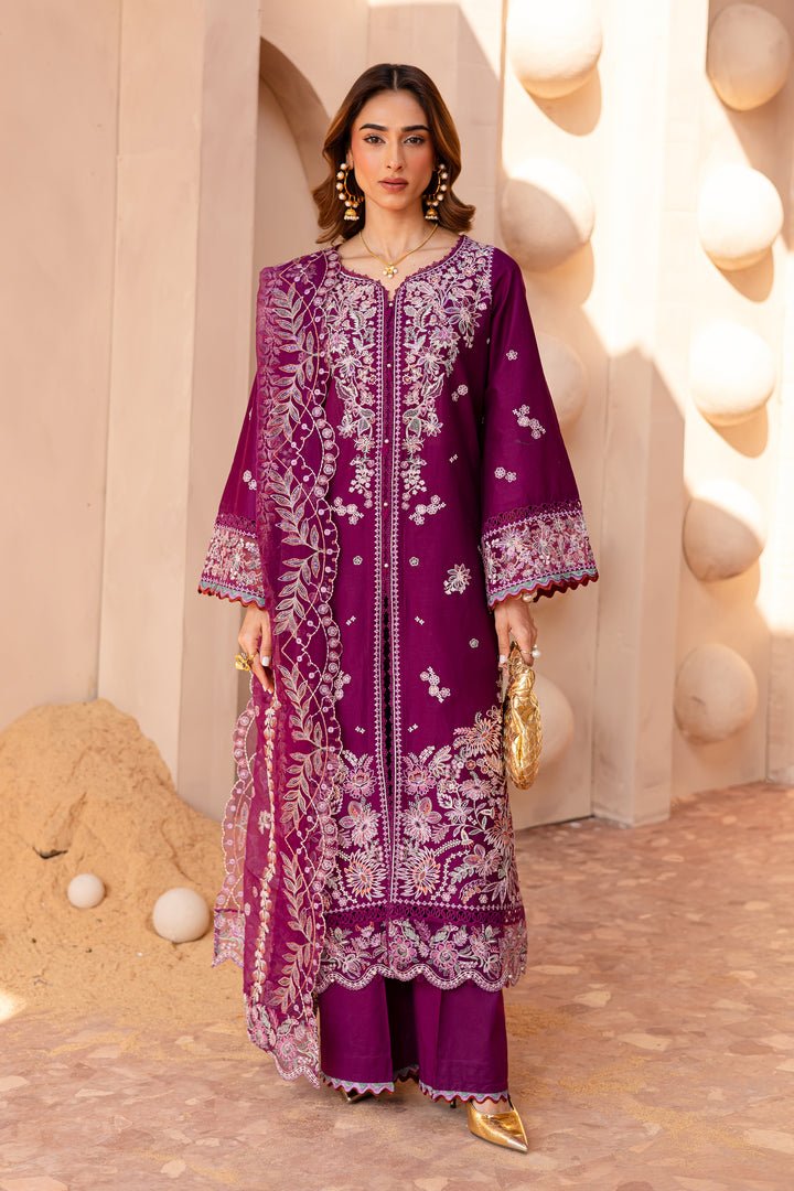 Batik | Ophelia Luxury Pret | Roop-Brand:Batik-Type:Ladies Clothes-Magenta-Pima Lawn-House of Maryam- Buy in UK, USA