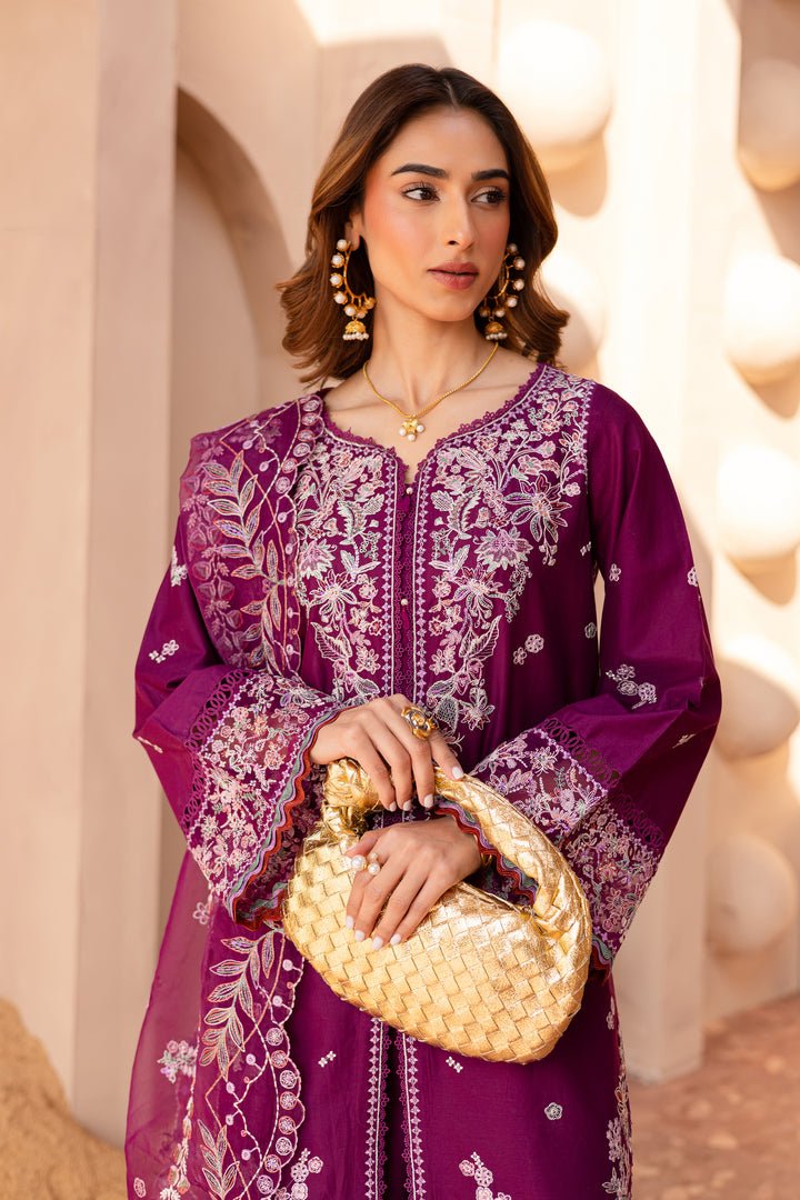Batik | Ophelia Luxury Pret | Roop-Brand:Batik-Type:Ladies Clothes-Magenta-Pima Lawn-House of Maryam- Buy in UK, USA