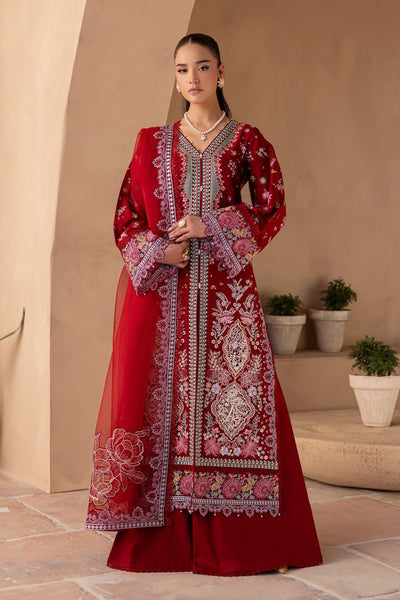 Batik | Ophelia Luxury Pret | Roseline-Brand:Batik-Type:Ladies Clothes-Red-Pima Lawn-House of Maryam- Buy in UK, USA