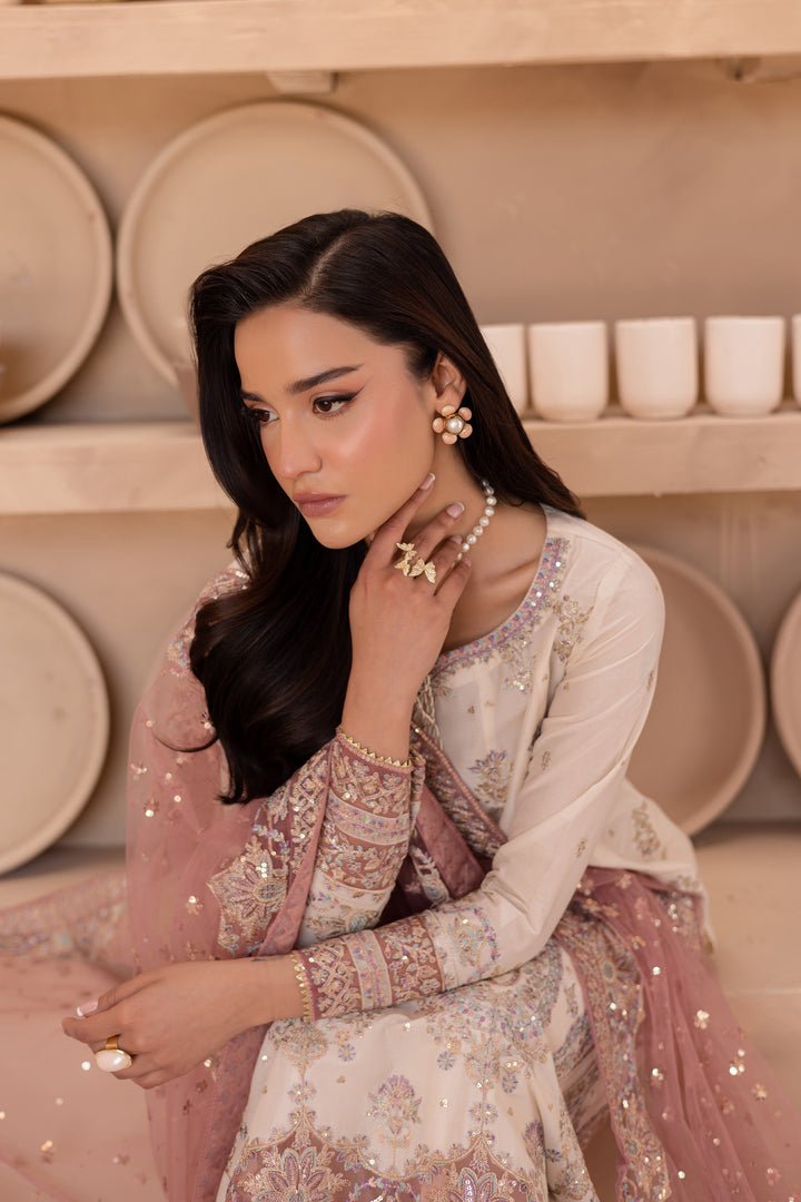 Batik | Ophelia Luxury Pret | Rusputin-Brand:Batik-Type:Ladies Clothes-Off White-Pima Lawn-House of Maryam- Buy in UK, USA