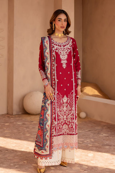 Batik | Ophelia Luxury Pret | Shreya-Brand:Batik-Type:Ladies Clothes-Deep Red-Pima Lawn-House of Maryam- Buy in UK, USA
