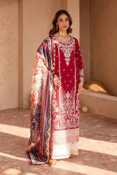 Batik | Ophelia Luxury Pret | Shreya-Brand:Batik-Type:Ladies Clothes-Deep Red-Pima Lawn-House of Maryam- Buy in UK, USA