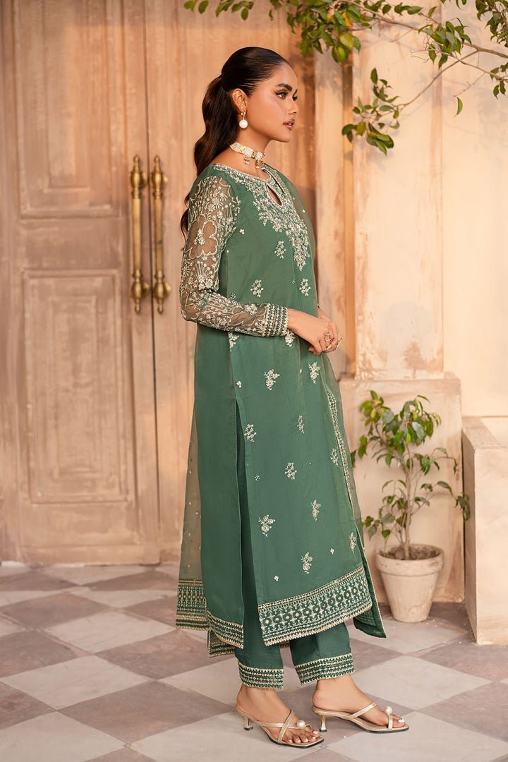 Batik | Zahay Festive Pret | Shireen-Brand:Batik-Type:Ladies Clothes-Sea Green-Organza-House of Maryam- Buy in UK, USA