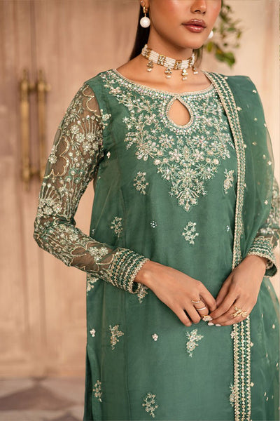 Batik | Zahay Festive Pret | Shireen-Brand:Batik-Type:Ladies Clothes-Sea Green-Organza-House of Maryam- Buy in UK, USA