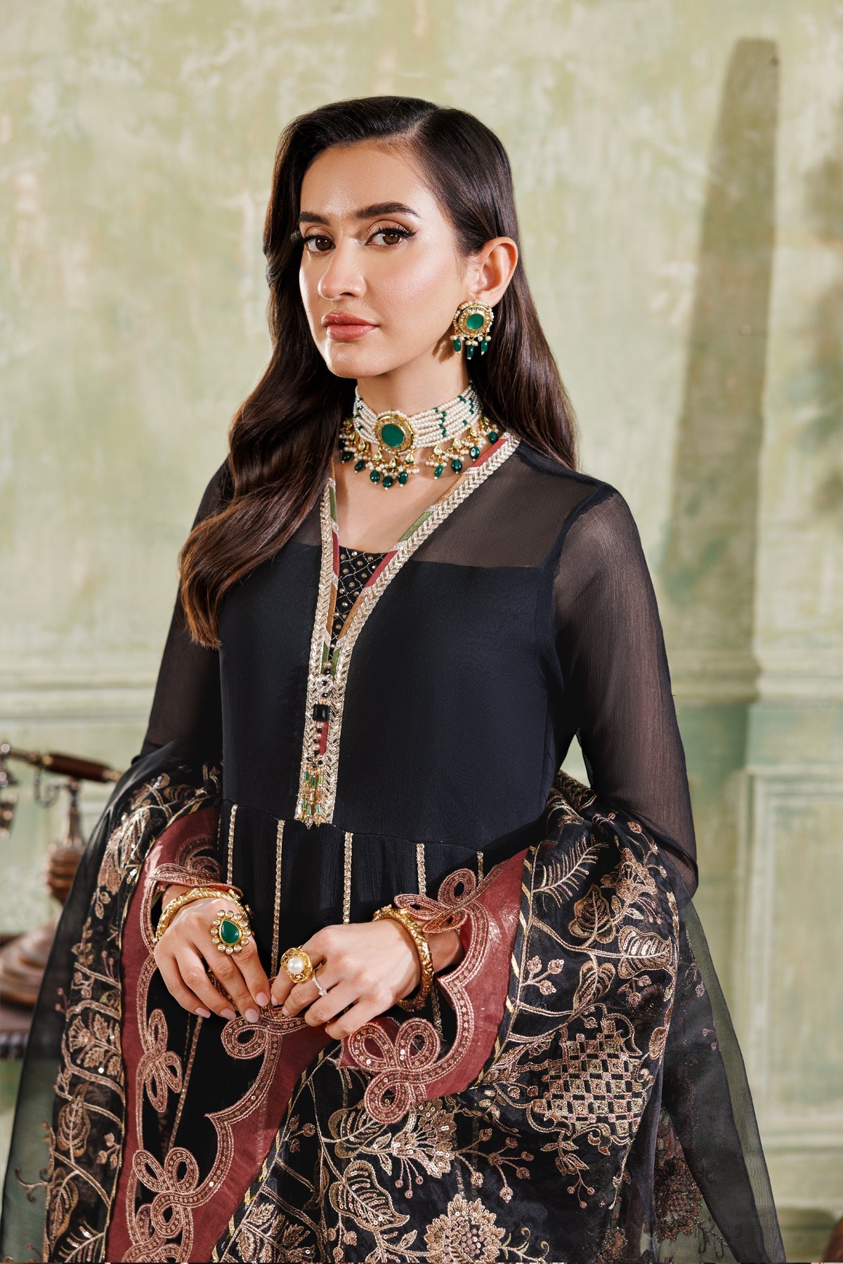 Alizeh | Ready to wear | Black Dress 3 piece - RTW1026, image 4