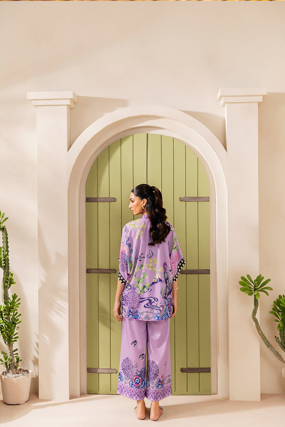 Saira Rizwan | Silk Coords 25 | LILAC LUSH - SRSP-25-10-2