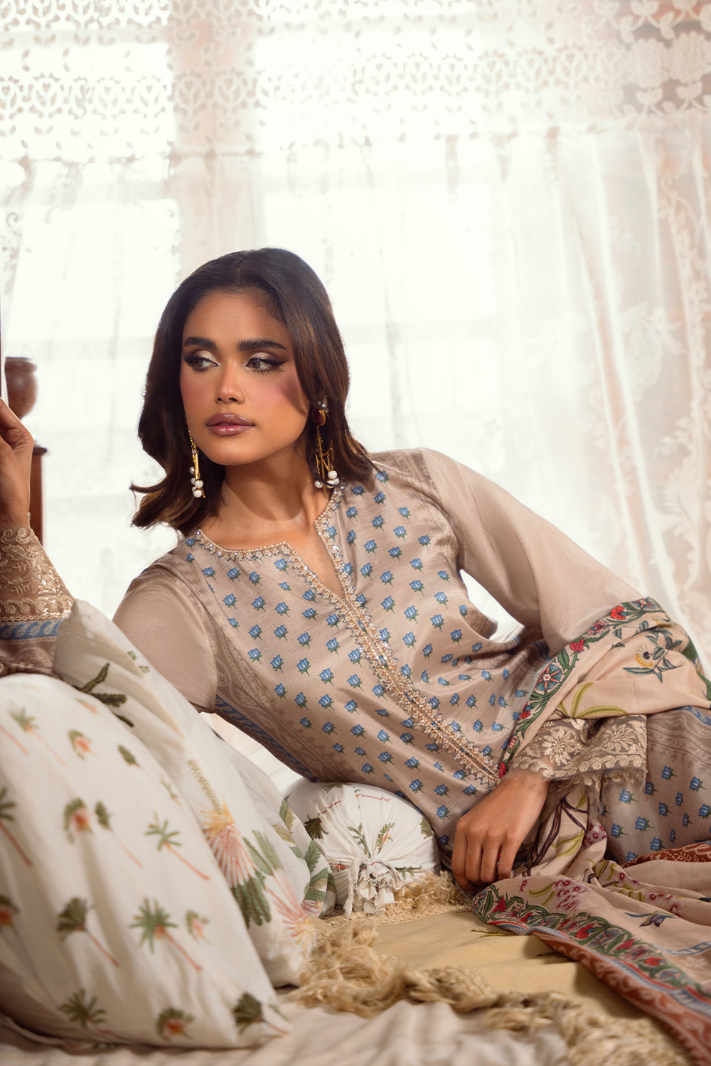 Saira Rizwan | Dahini Silk Pret | MERCINA - SRLP06-25 -  Saira Rizwan Ladies Clothes - Original Designer Dress - House of Maryam