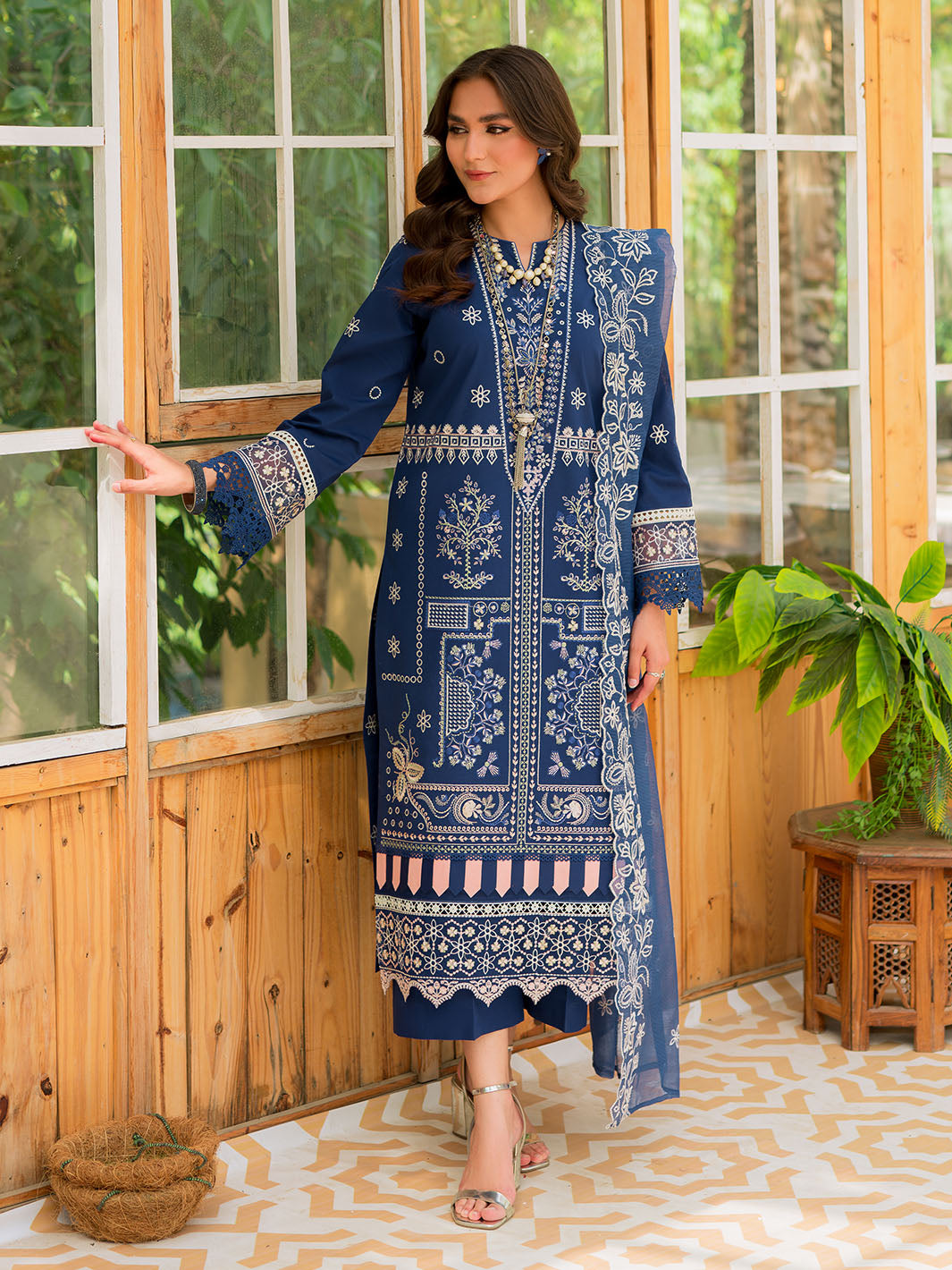 Mahnur | Bella Lawn 24 | BL - 02 by Designer Mahnur - House of Maryam - Pakistani Designer Ethnic Wear in {{ shop.shopifyCountryName }}