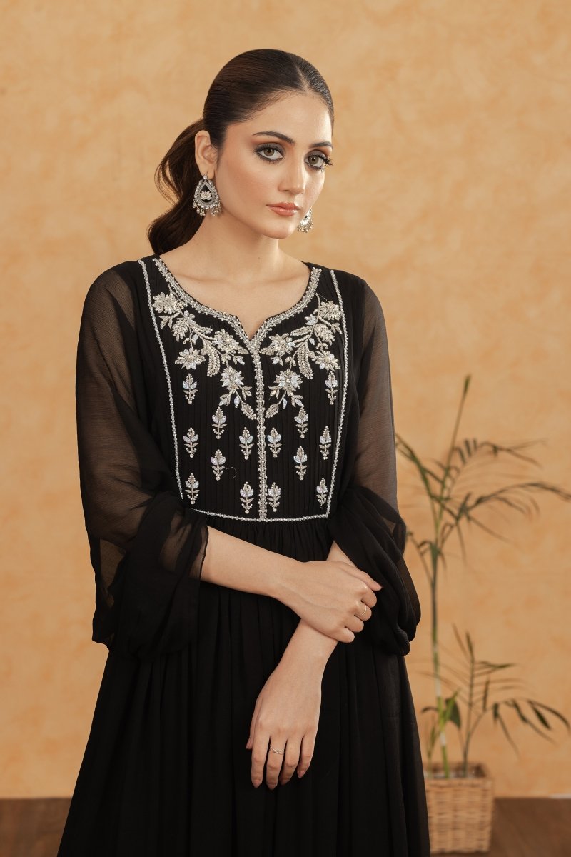 Panache | Pret | Black Beauty -  Panache By Mona  - Original Designer Dress - House of Maryam
