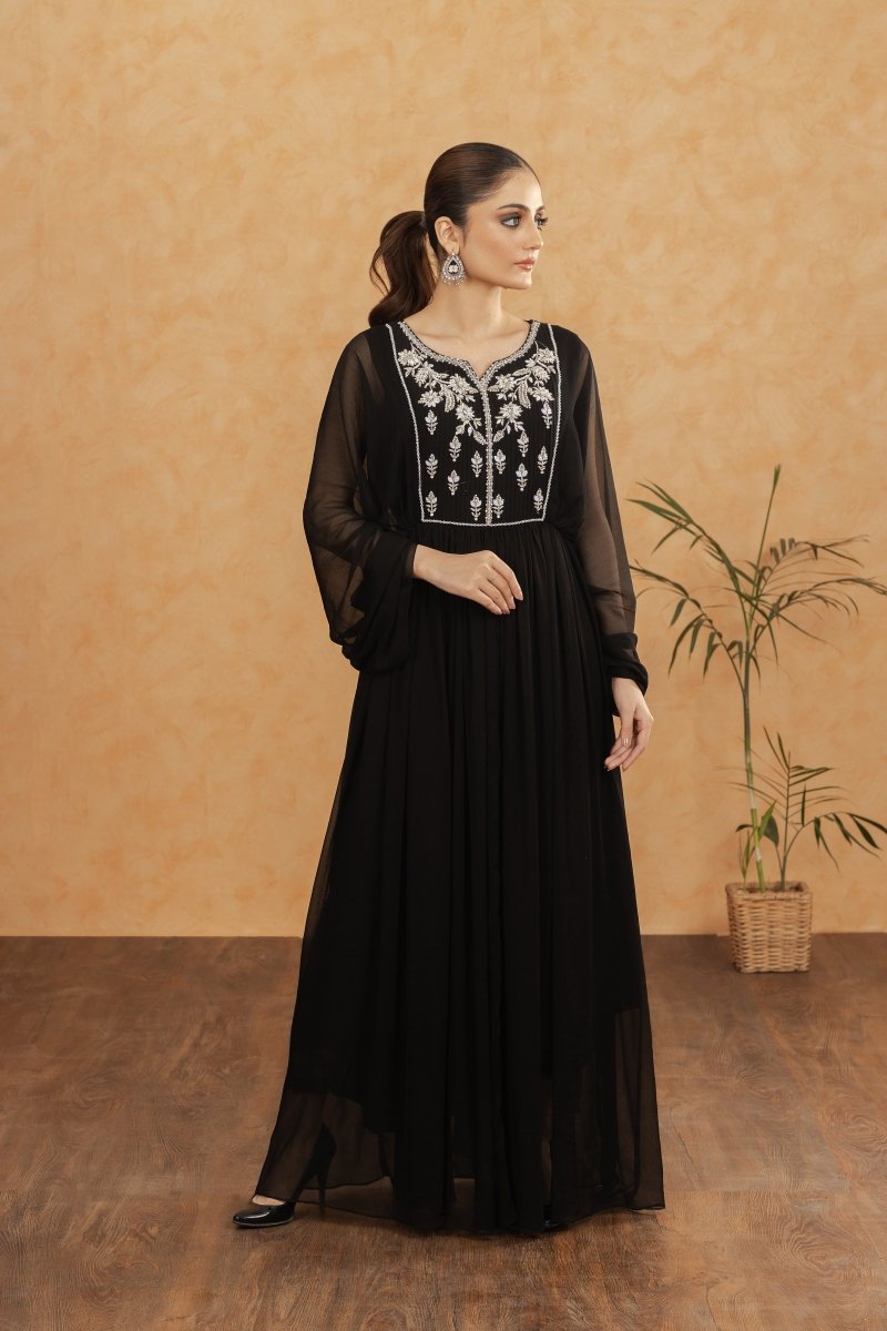 Panache | Pret | Black Beauty -  Panache By Mona  - Original Designer Dress - House of Maryam