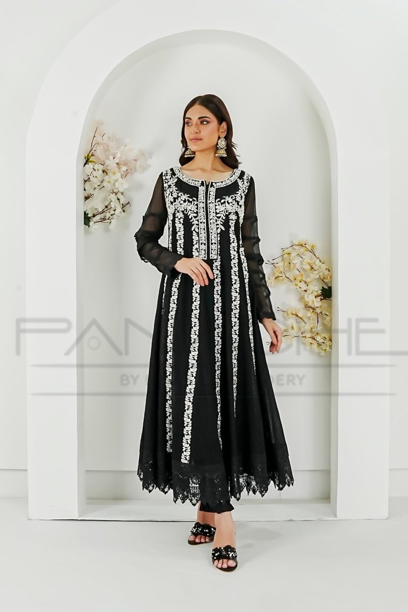 Panache | Pret | Black Grace -  Panache By Mona  - Original Designer Dress - House of Maryam
