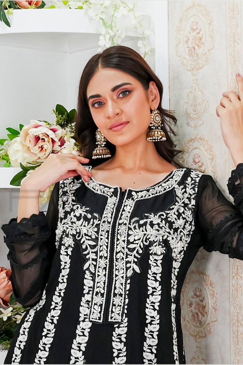 Panache | Pret | Black Grace -  Panache By Mona  - Original Designer Dress - House of Maryam