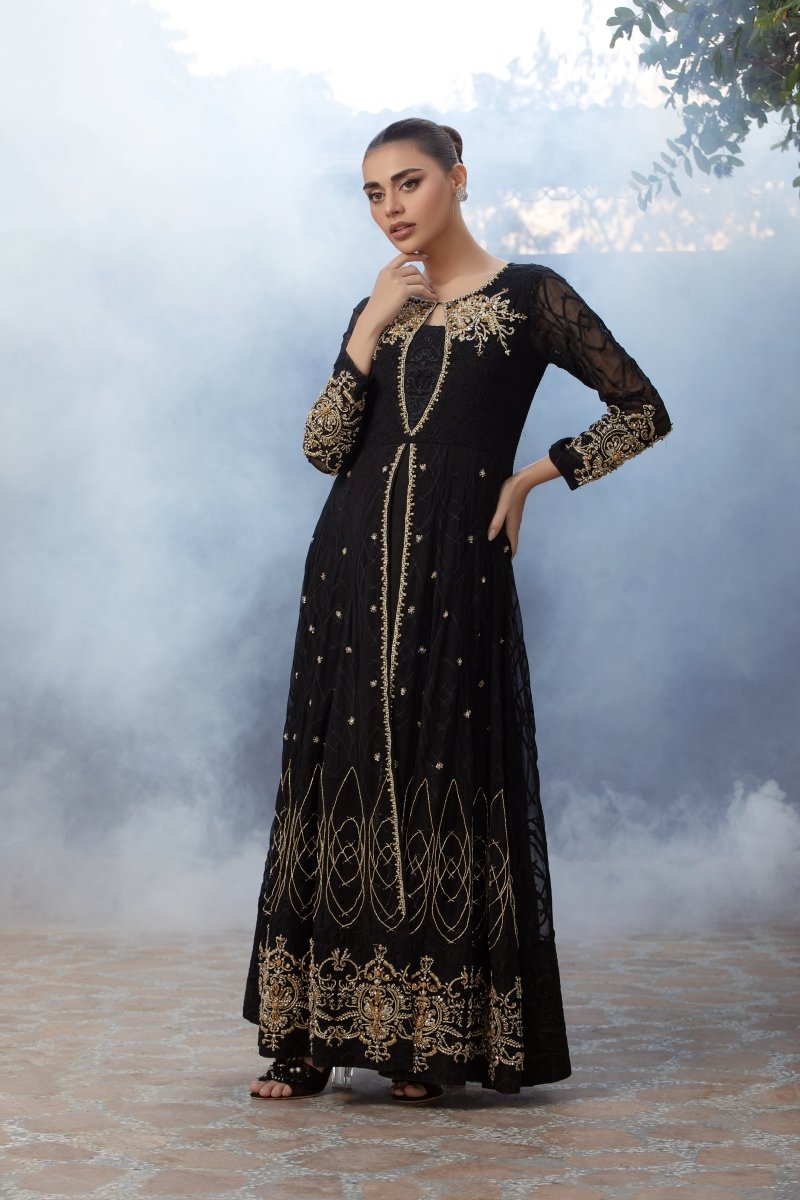 Panache | Pret | Black Royalty -  Panache By Mona  - Original Designer Dress - House of Maryam