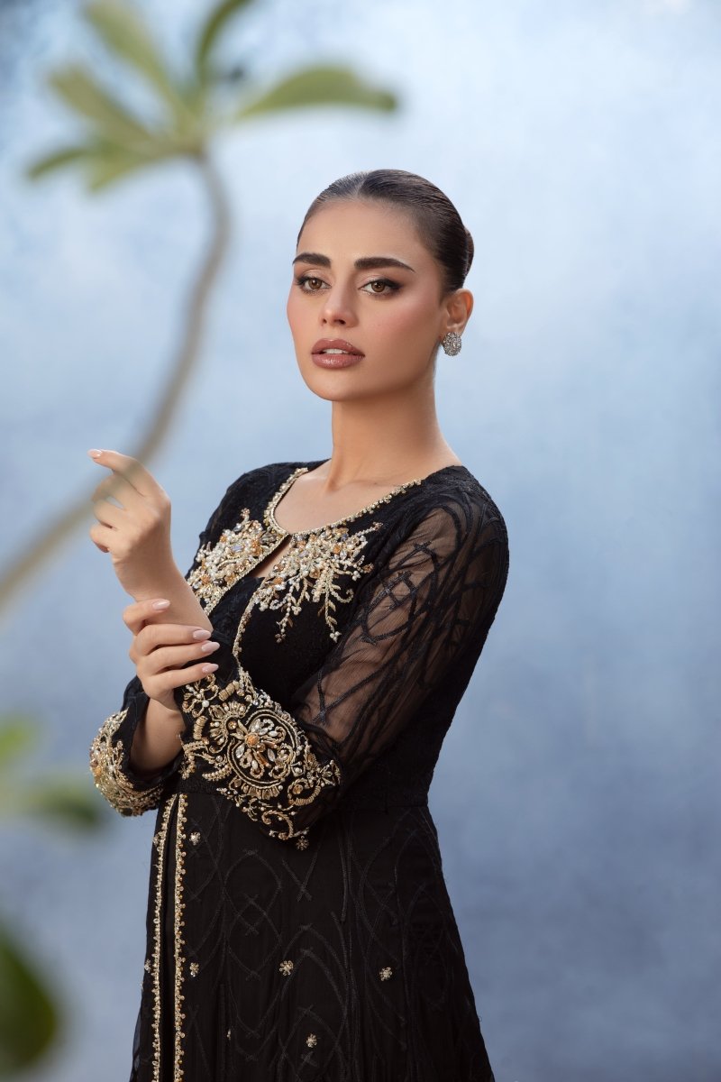 Panache | Pret | Black Royalty -  Panache By Mona  - Original Designer Dress - House of Maryam