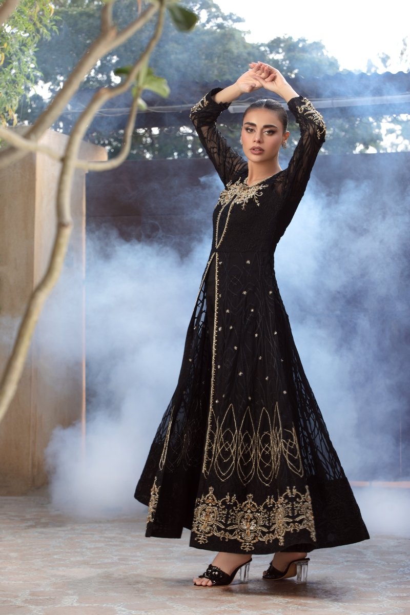 Panache | Pret | Black Royalty -  Panache By Mona  - Original Designer Dress - House of Maryam