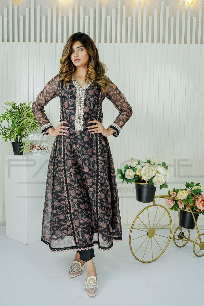 Panache | Pret | Black Swan -  Panache By Mona Casual - Original Designer Dress - House of Maryam