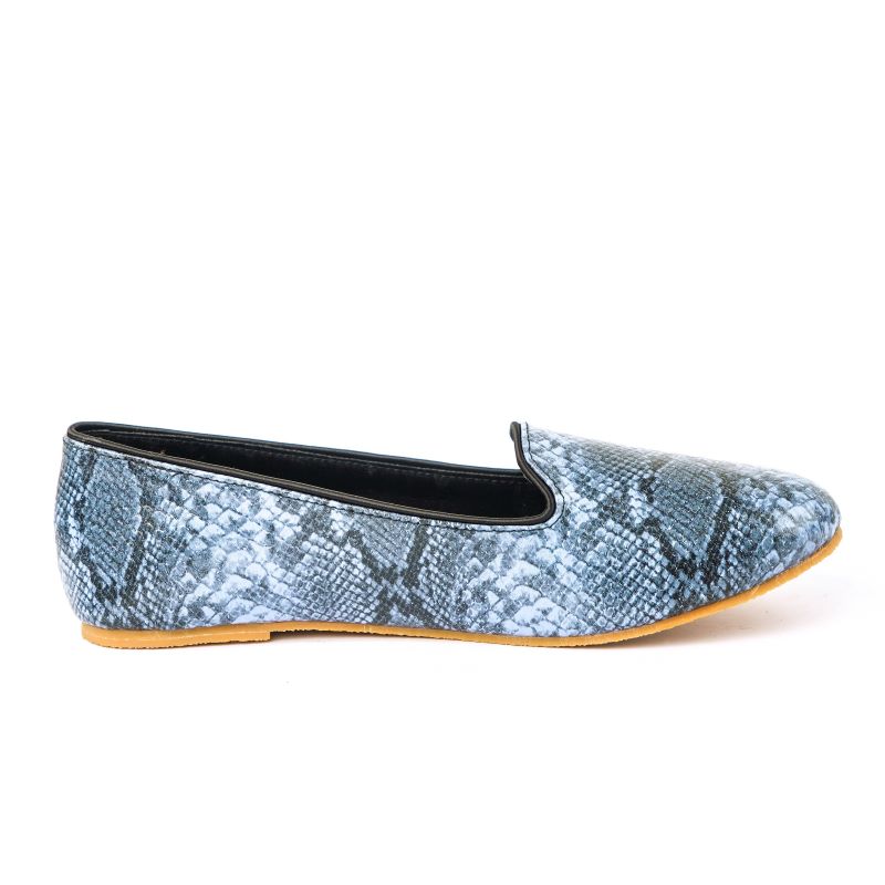 Blue Textured Loafers by Designer House of Maryam - House of Maryam - Pakistani Designer Ethnic Wear in {{ shop.shopifyCountryName }}