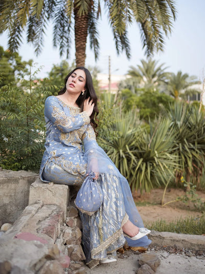 Sarah Jahan | Formals | Ocean Crown -  Sara Jahan Couture  - Original Designer Dress - House of Maryam