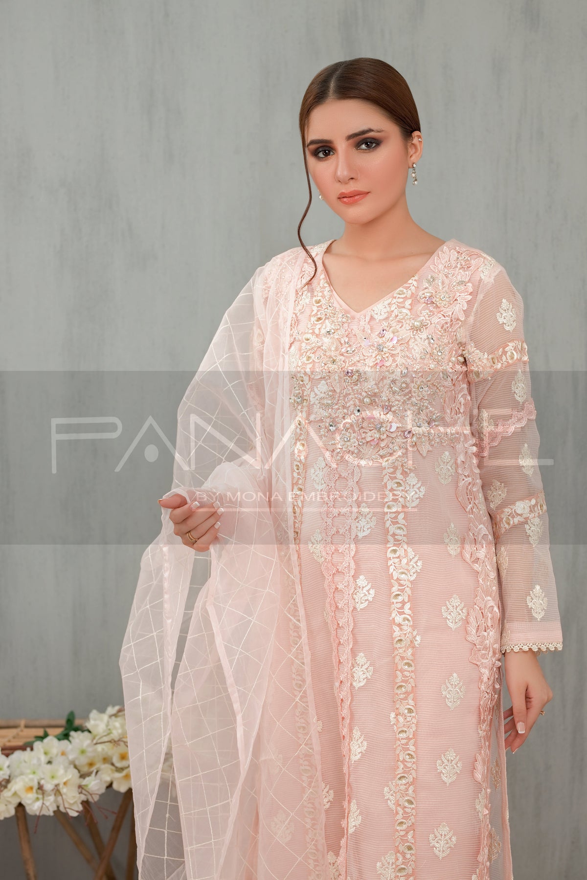Panache | Pret | Cherry Blossom -  Panache By Mona  - Original Designer Dress - House of Maryam