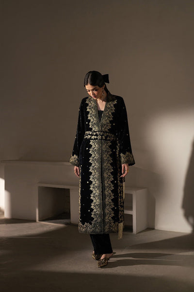 Caia | Luxury Velvet Edit 25 | Diana-Brand:Caia-Type:Ladies Clothes-Black-Velvet-House of Maryam- Buy in UK, USA