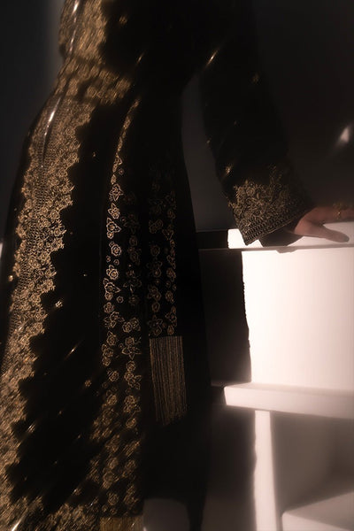 Caia | Luxury Velvet Edit 25 | Diana-Brand:Caia-Type:Ladies Clothes-Black-Velvet-House of Maryam- Buy in UK, USA