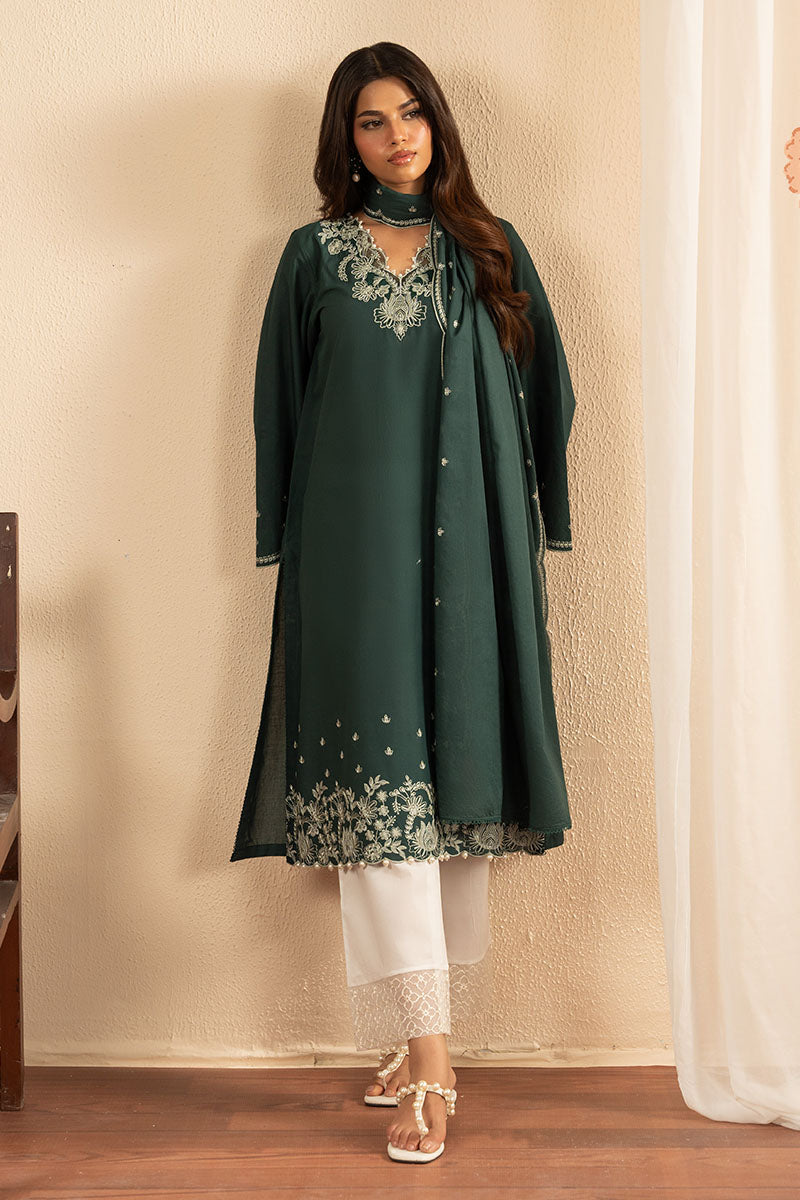 Cross Stitch | Exclusive Pret | Alpine Green-2PC (Shirt & Dupatta), image 3