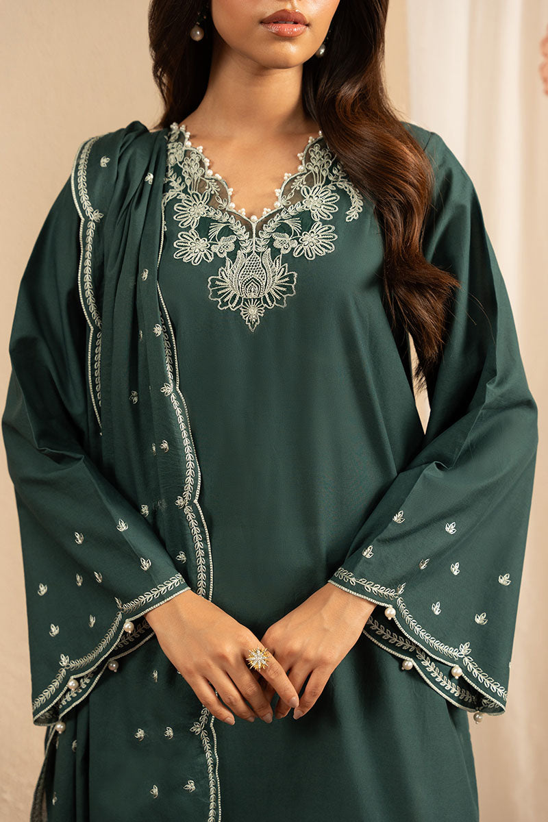 Cross Stitch | Exclusive Pret | Alpine Green-2PC (Shirt & Dupatta)-2