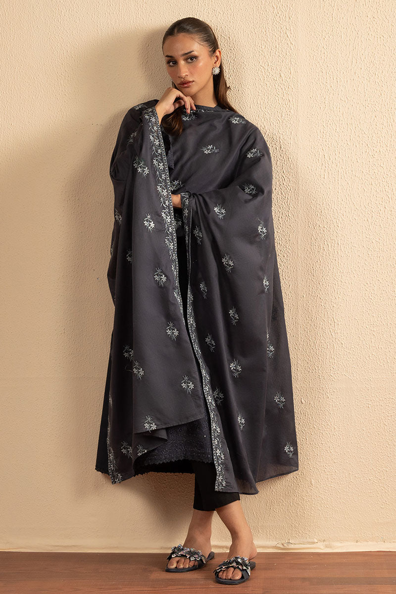 Cross Stitch | Exclusive Pret | Dark Sapphire-2PC (Shirt & Dupatta)-3