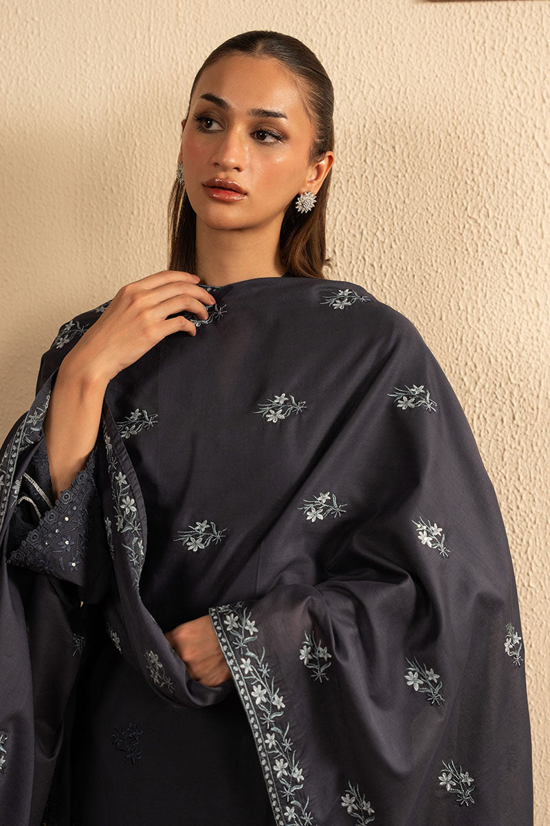 Cross Stitch | Exclusive Pret | Dark Sapphire-2PC (Shirt & Dupatta)-5