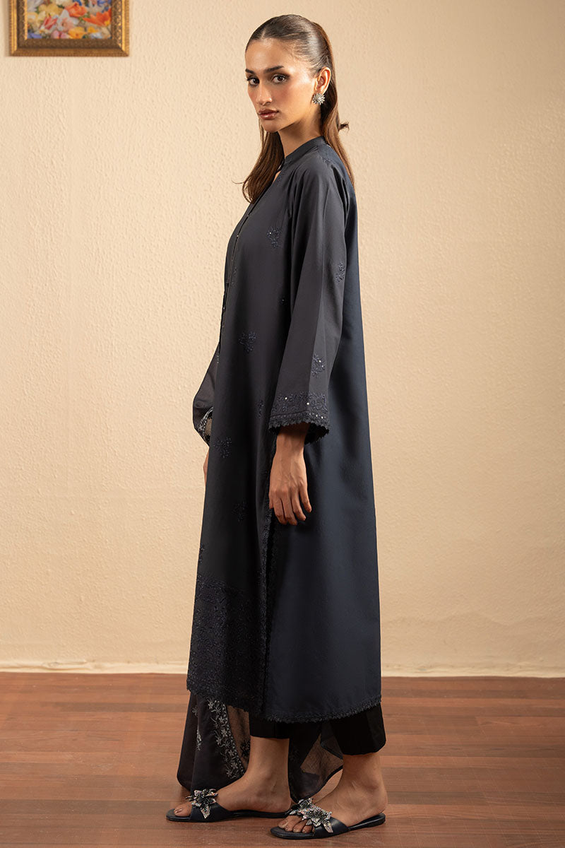 Cross Stitch | Exclusive Pret | Dark Sapphire-2PC (Shirt & Dupatta)-4