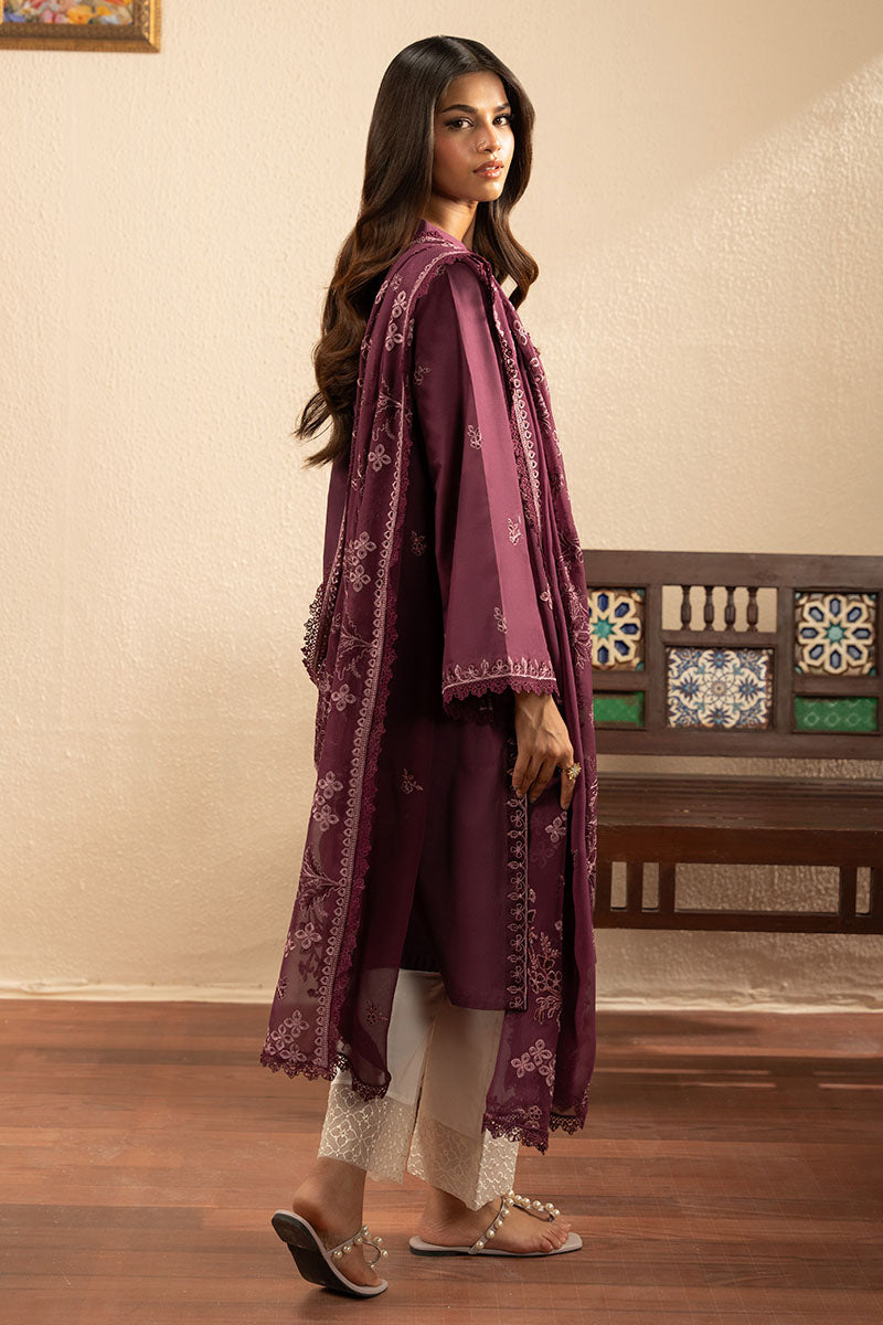 Cross Stitch | Exclusive Pret | Purple Glow-2PC (Shirt & Dupatta), image 4