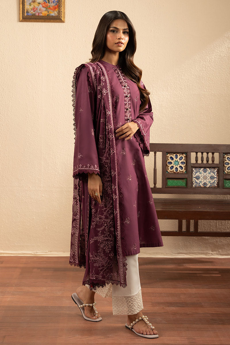 Cross Stitch | Exclusive Pret | Purple Glow-2PC (Shirt & Dupatta)-6